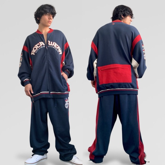 Men’s Rocawear NavyVikin Red Tracksuit NWt